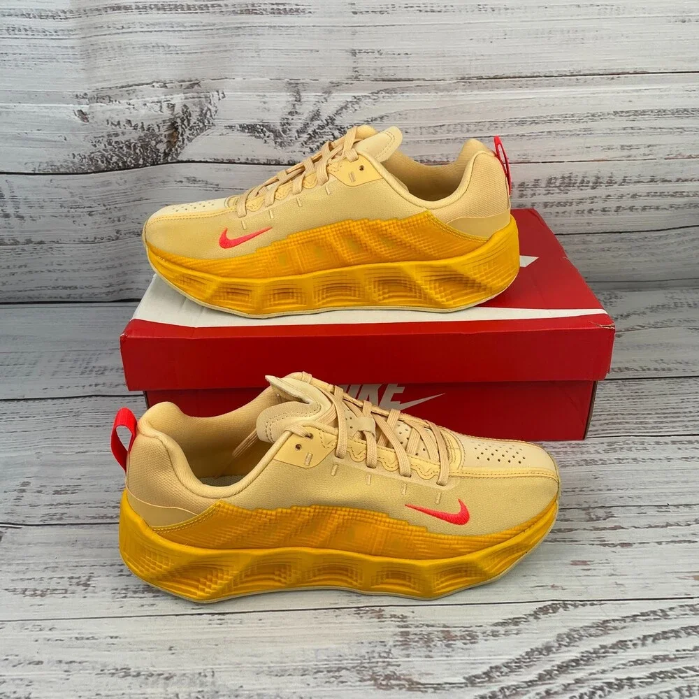 Nike Ava Rover Youth 6.5 Y (Womens 8) Sneakers Celestial Gold and Bright Crimson